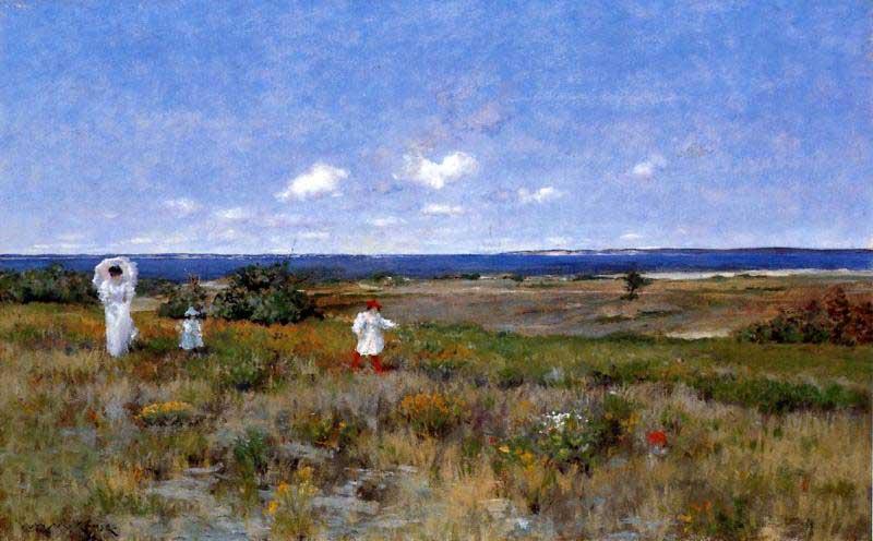 William Merrit Chase Near the Beach, Shinnecock